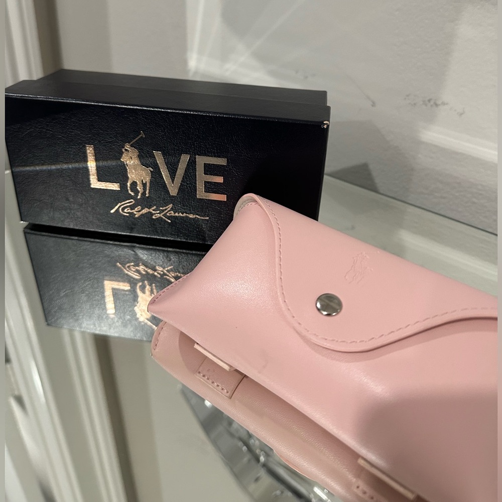 PINK RALPH LAUREN GLASSES with case - Picture 3 of 3